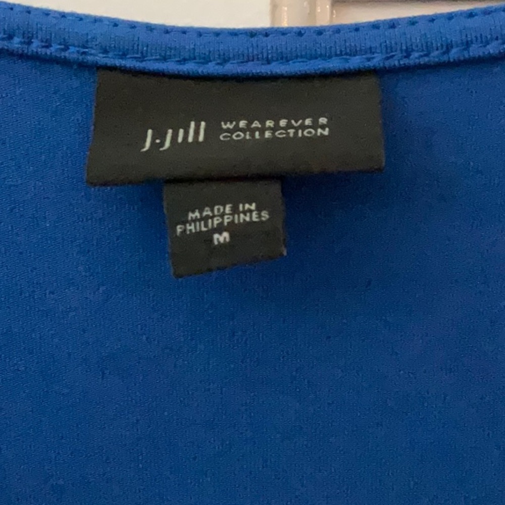 J Jill Wearever Knit Royal Blue Sleeveless Maxi Dress - Picture 2 of 9